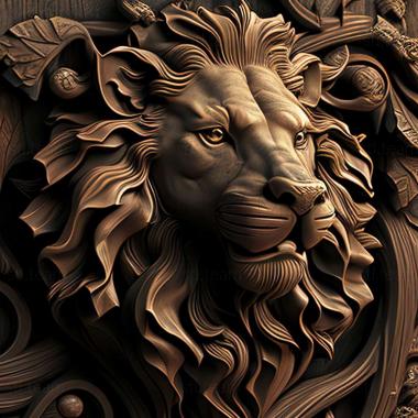 3D model lion stl (STL)